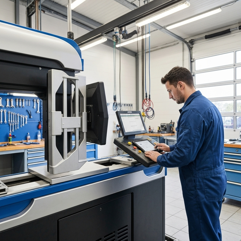 Professional wheel alignment equipment at Swindon Wheel Alignment